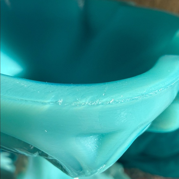 Vintage Blue Pedestal Bowl - Picture 8 of 8